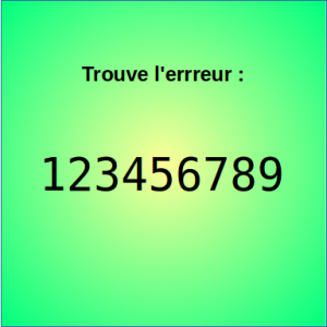 Erreur