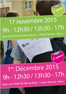 Stage en poche – Nancy : 17 novembre 2015 – Metz : 1er décembre 2015